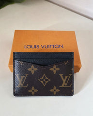 Louis Vuitton Monogram Card Holder Wallet - Black
