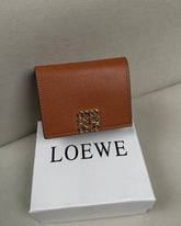 Loewe Anagram Trifold Wallet in - Tan Leather