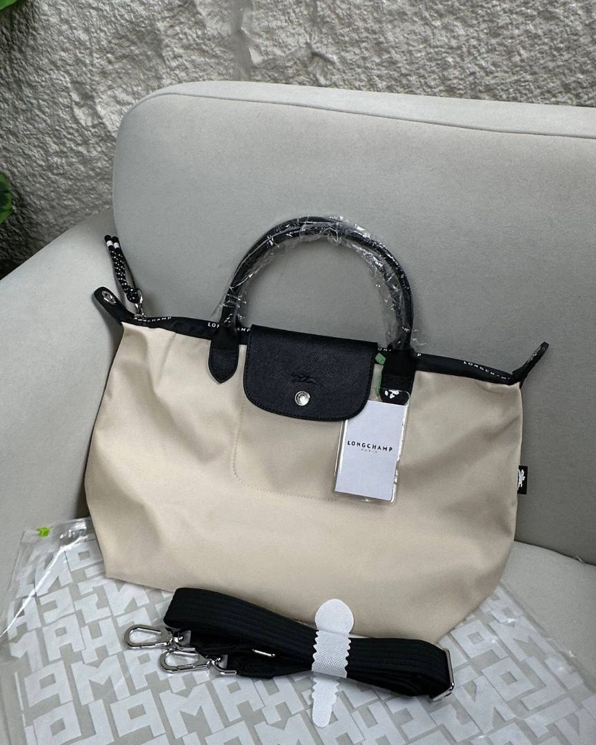 Longchamp Le Pliage Energy Large Top Handle Bag - Beige
