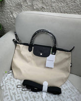 Longchamp Le Pliage Energy Large Top Handle Bag - Beige