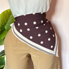 Brown Dot Scarf 🤎