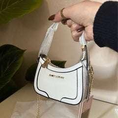 Emily Loran Mini Hobo Bag - White