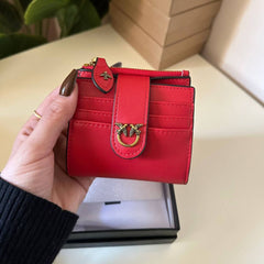 Leather wallet Pinko - Red