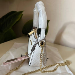 Emily Loran Mini Hobo Bag - White