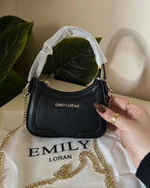 Emily Loran Mini Hobo Bag - Black