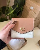 Coach Wyn Trifold Wallet Nude
