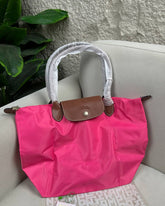 Large Mirror Long Champ - Hot Pink