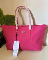 Lacoste L.12.12 Concept Zip Tote Bag - Azalea