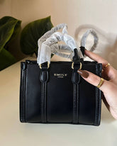 Emily Loran Mini Tote - Black Snakeskin Edition