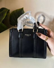 Emily Loran Mini Tote - Black Snakeskin Edition