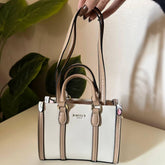 Emily Loran Mini Tote - Belted Contrast Nude