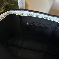 Lacoste L.12.12 Concept Zip Tote Bag - Black