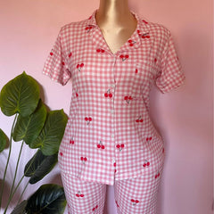 Cherry Picnic Pajama Set 🍒