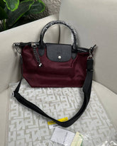 Longchamp Le Pliage Energy Medium Top Handle Bag - Wine