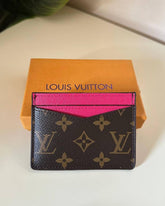 Louis Vuitton Monogram Card Holder Wallet - Fuchsia