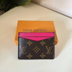 Louis Vuitton Monogram Card Holder Wallet - Fuchsia