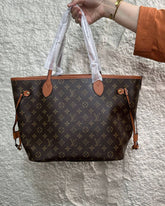 Louis Vuitton Neverfull MM Monogram Tan Reversible - Monogram Tan