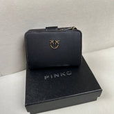 Pinko Multi Pockets Wallet in Vitello - Black