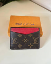 Louis Vuitton Monogram Card Holder Wallet - Coquelicot