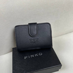 Pinko Multi Pockets Wallet in Vitello - Black