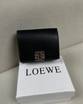 Loewe Anagram Trifold Wallet in - Black Leather