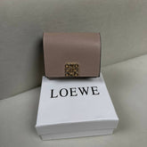Loewe Anagram Trifold Wallet in - Nude Leather