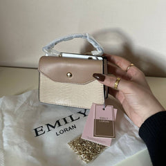 Emily Loran Mini Satchel - Nude Beige