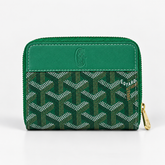Bourbon Zipped Card Holder - green
