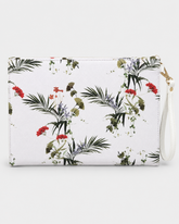 Ted Baker White Floral Saffiano Envelope Wristlet - White