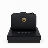 Pinko Multi Pockets Wallet in Vitello - Black