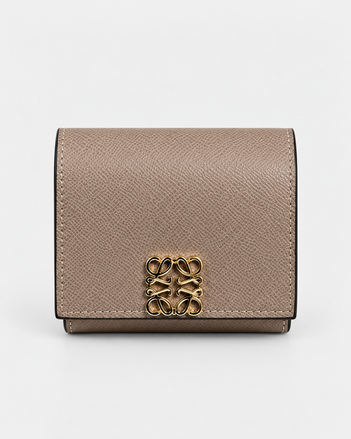 Loewe Anagram Trifold Wallet in - Nude Leather