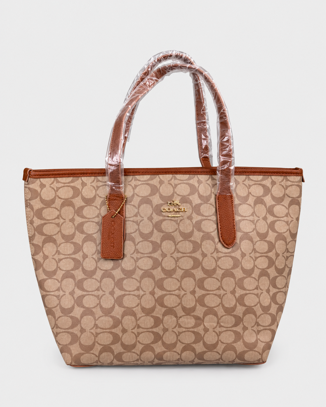 Coach City Tote in Signature Canvas with Gold -Tone Hardware