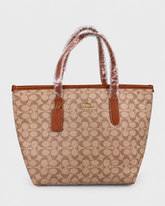 Coach City Tote in Signature Canvas with Gold -Tone Hardware