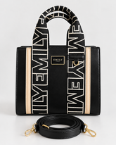 Emily Loran Pastel Emily Signature Mini Tote – Black