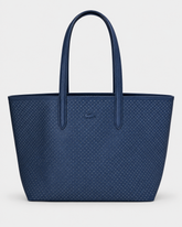 Lacoste Women's Double Sided Two Tone Large - Navy Blue / white