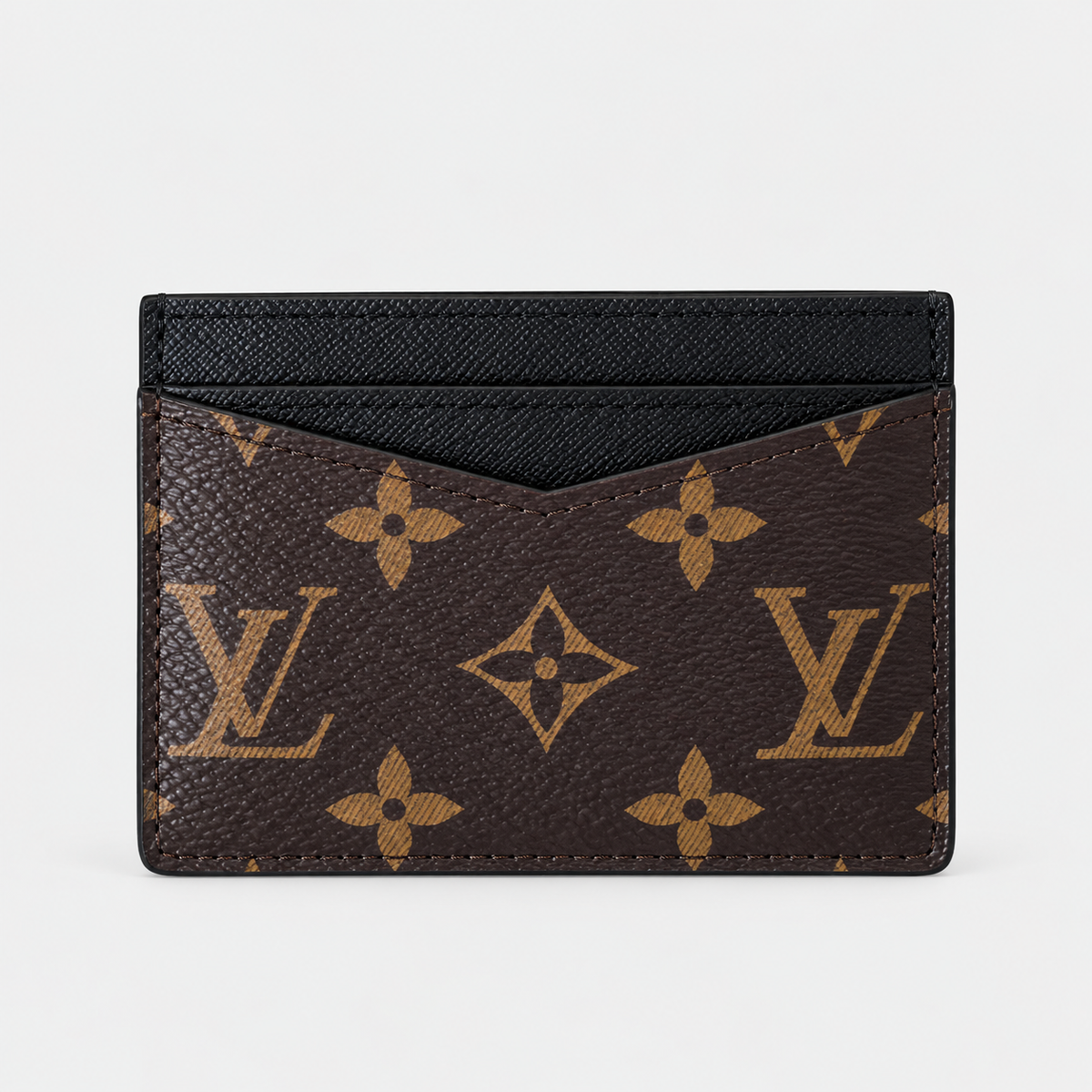 Louis Vuitton Monogram Card Holder Wallet - Black