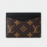 Louis Vuitton Monogram Card Holder Wallet - Black