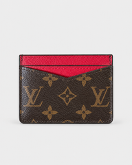 Louis Vuitton Monogram Card Holder Wallet - Coquelicot