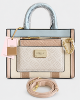 Emily Loran Pastel Harmony Handbag with Wallet - Cream/Ivory
