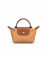 Longchamp Le Pliage mini Pouch with Handle - Sand Yellow
