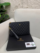 Chanel Classic O Case Clutch Quilted Lambskin Medium - Black