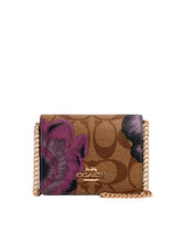 Coach 6265 Mini Wallet In Signature Canvas With Kaffe Fassett Print