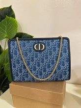 Christian Dior Denim Montaigne Pouch