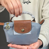 Longchamp Le Pliage Blue Mini Handbag with Strap
