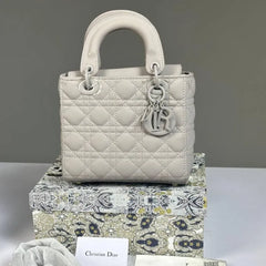 Mini Lady Dior Bag - Gray