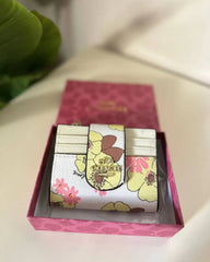 COACH Flap Card Case with Floral Cluster Print