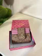 Coach Wallet Brown Pink For Women Leather