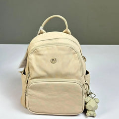 David Jones Nylon Backpack Beige