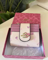 Coach Floral signature Wallet for Women Leather