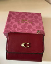 Coach Wyn Small Wallet - Burgendy